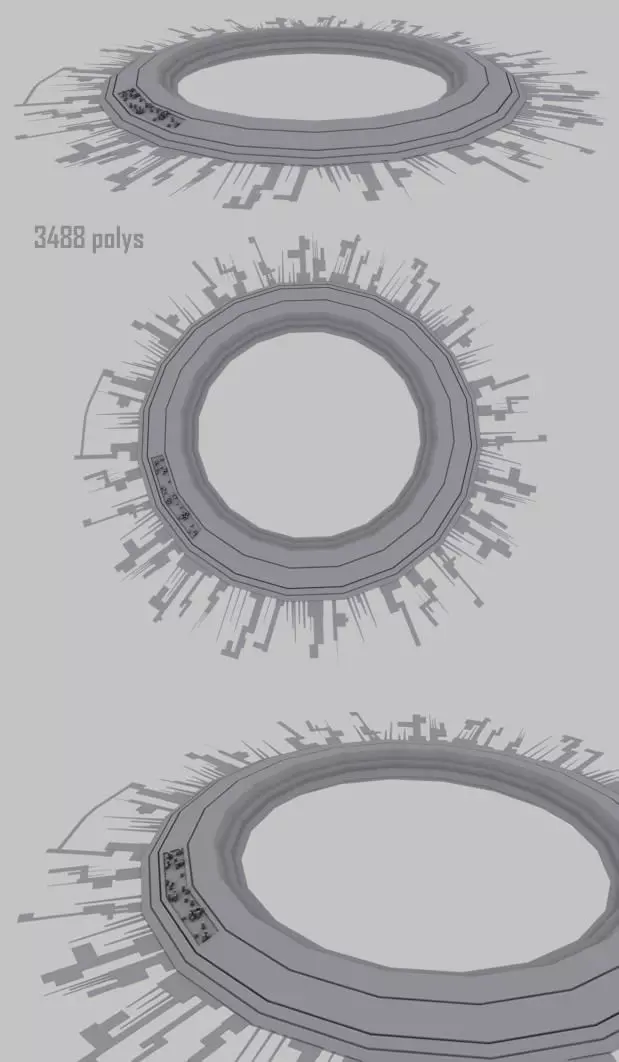 Sunslayer series of circular rings Free 3D model