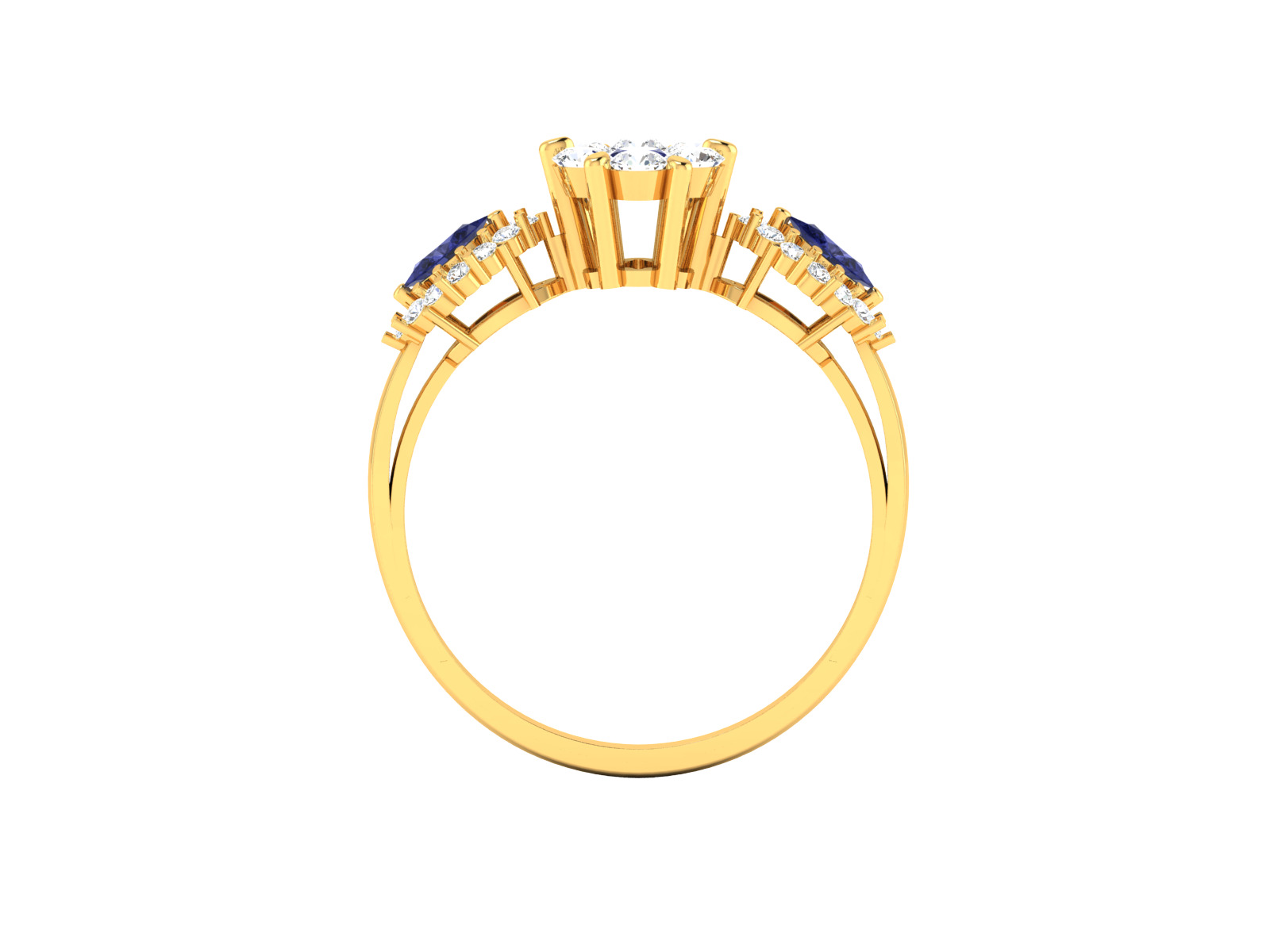 Women Ring  Render 3dm STL OBJ FBX Details 3D print model_3