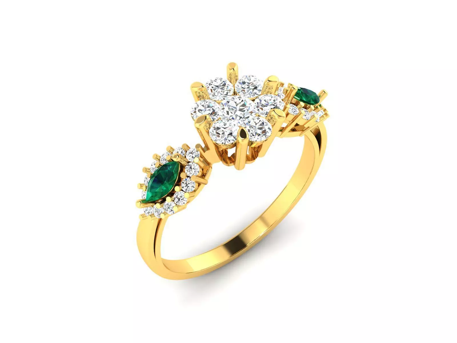 Women Ring  Render 3dm STL OBJ FBX Details 3D print model_0