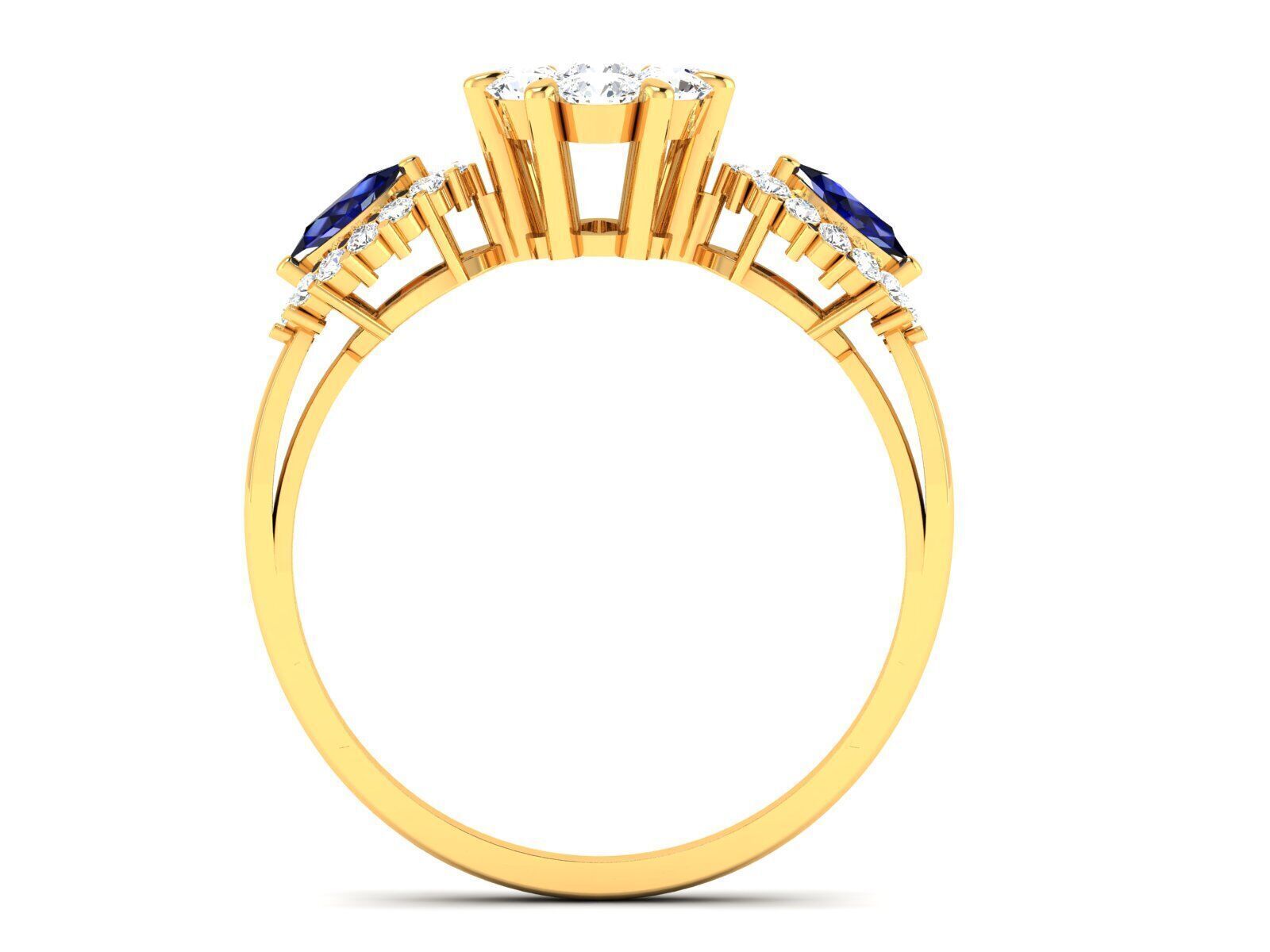 Women Ring  Render 3dm STL OBJ FBX Details 3D print model_1