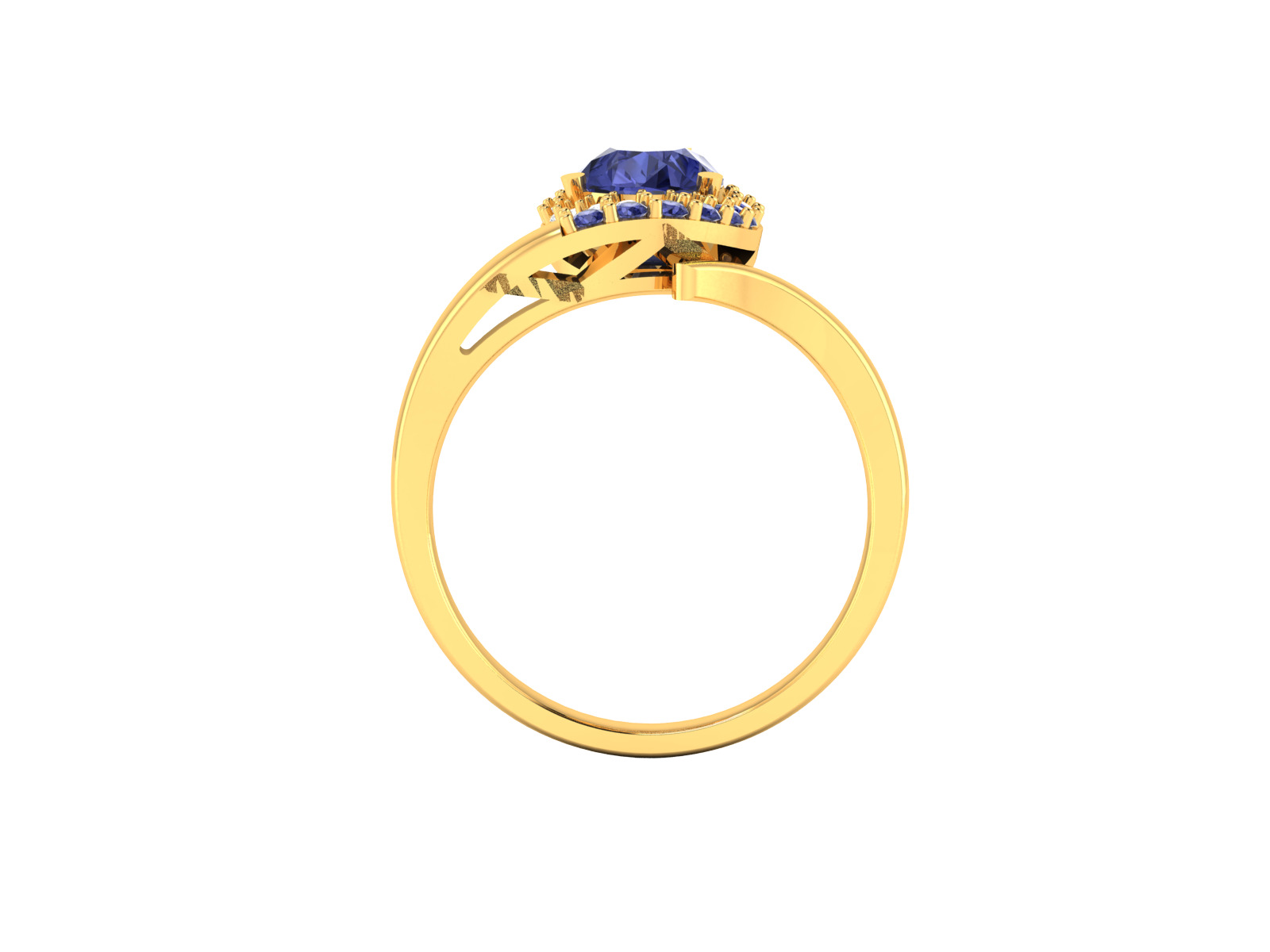 Women Ring  Render 3dm STL OBJ FBX Details 3D print model_2