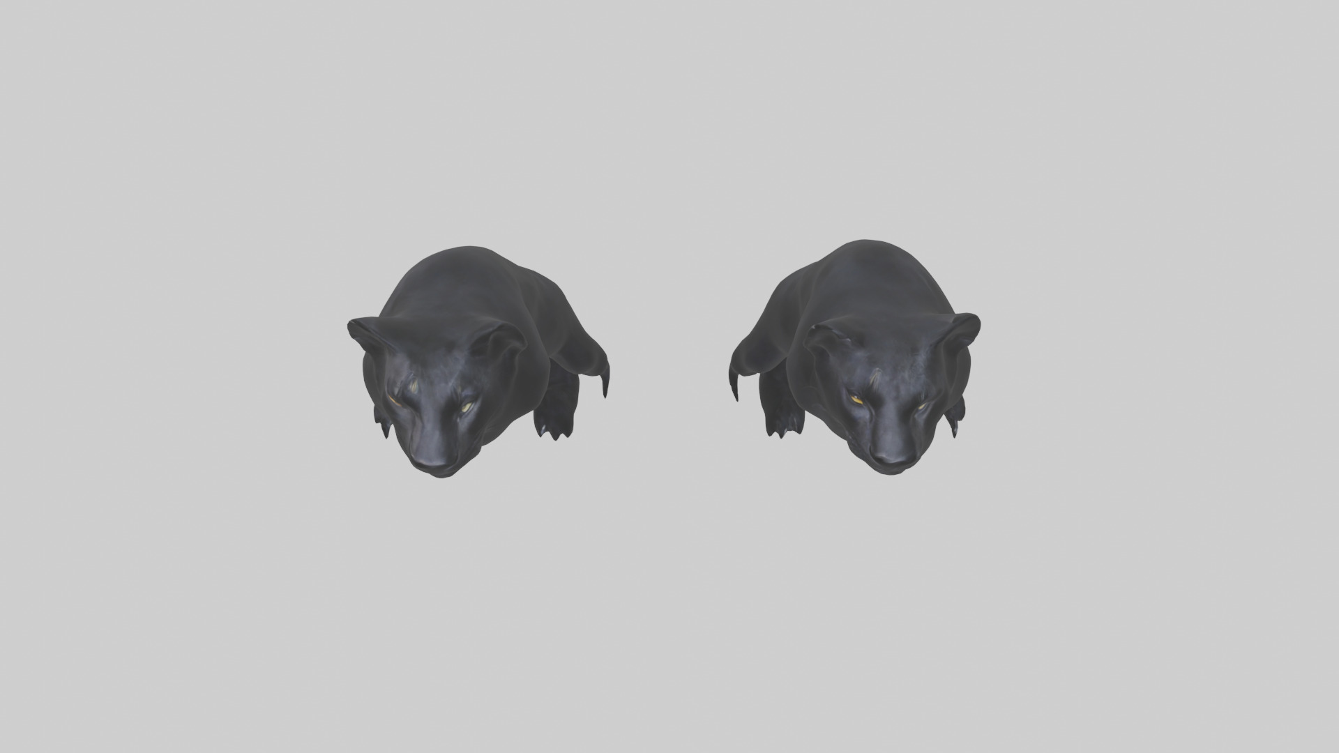 Panther Paws Low-poly 3D model_17