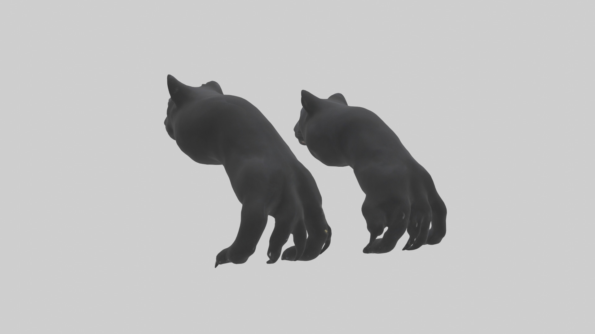 Panther Paws Low-poly 3D model_2