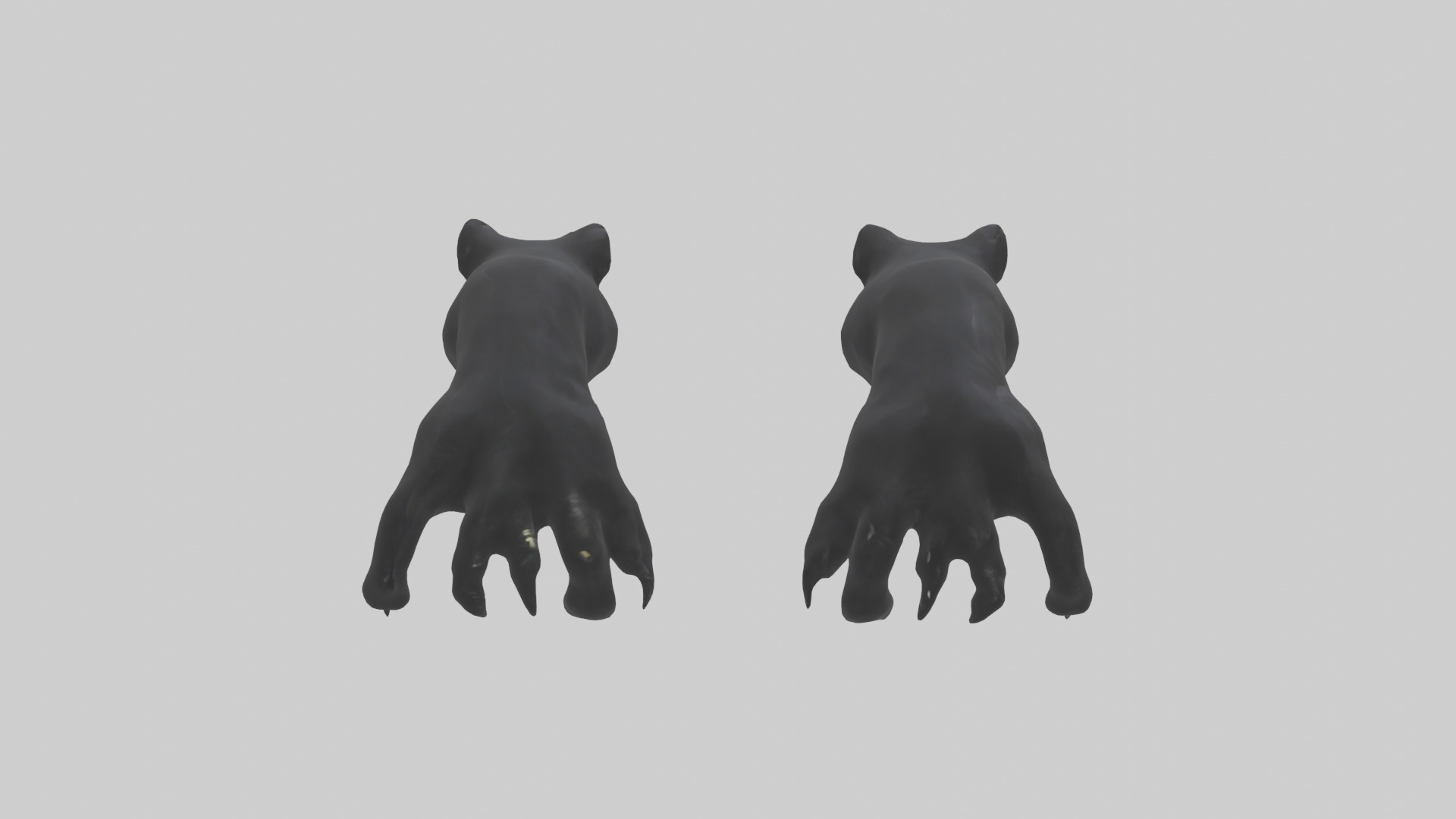 Panther Paws Low-poly 3D model_13