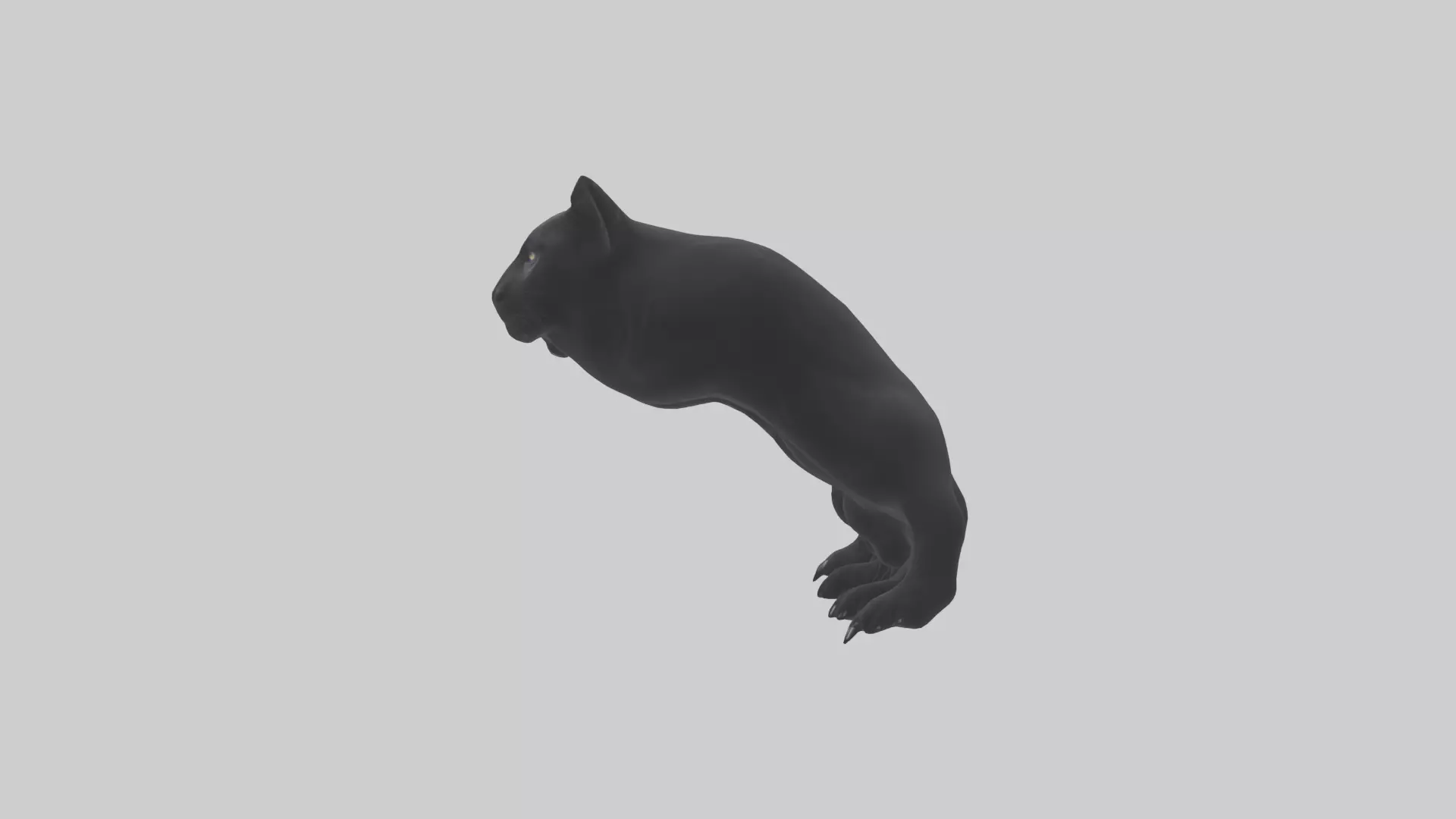 Panther Paws Low-poly 3D model_0