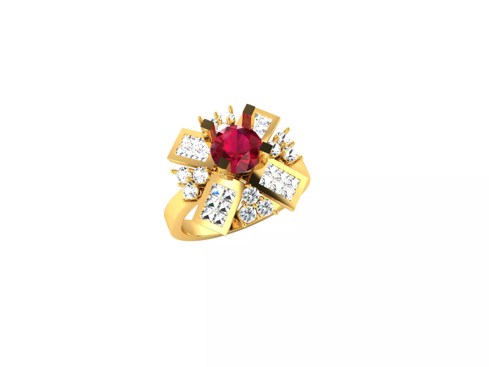 Women Ring Render 3dm STL OBJ FBX Details 3D print model