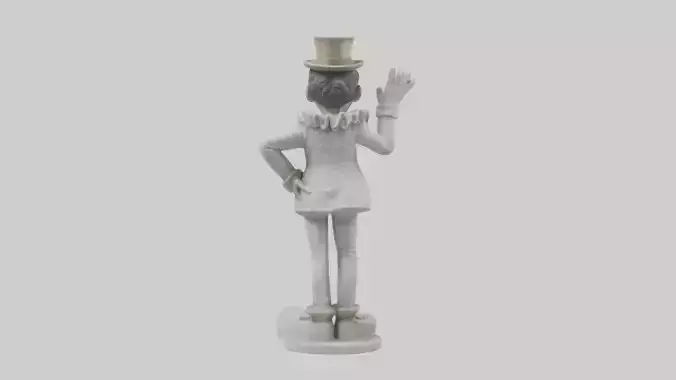 Pantomime Artist statue model