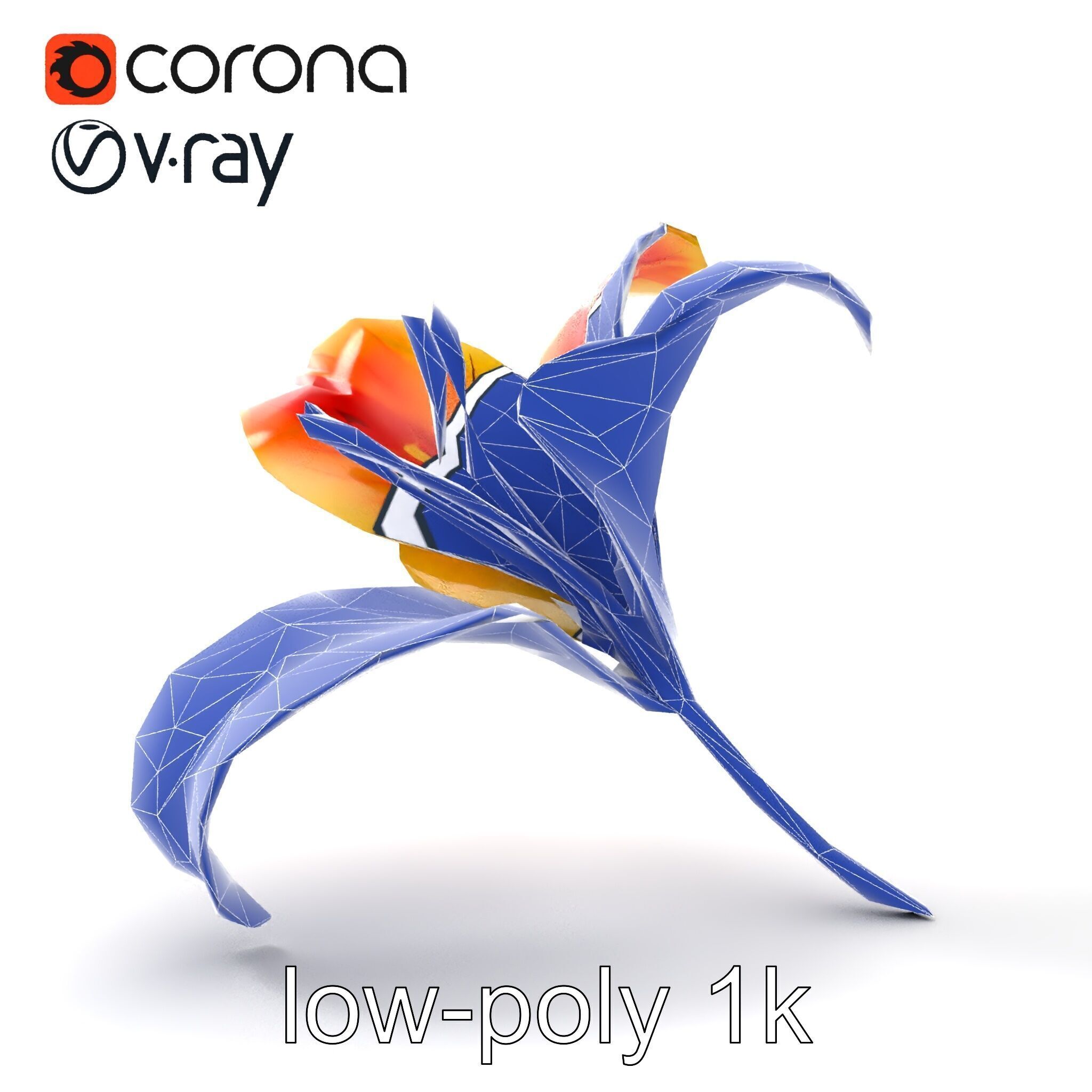 Asiatic Lily Flower Realistic Design model pack Low-poly 3D model_24