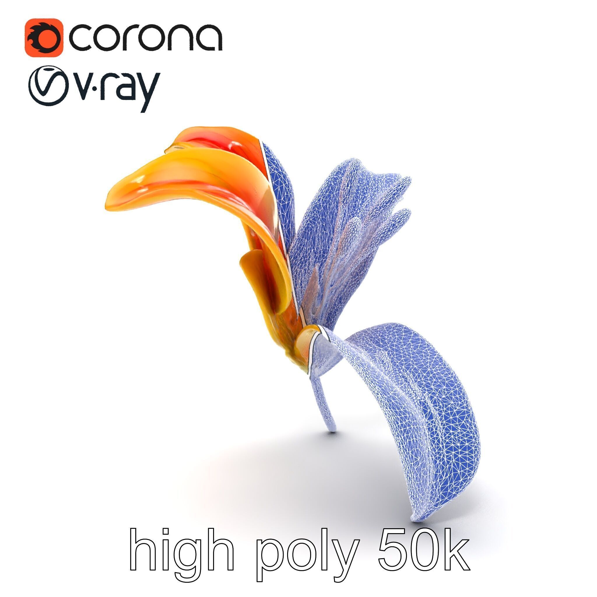 Asiatic Lily Flower Realistic Design model pack Low-poly 3D model_27