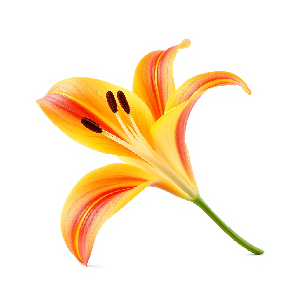 Asiatic Lily Flower Realistic Design model pack Low-poly 3D model_4