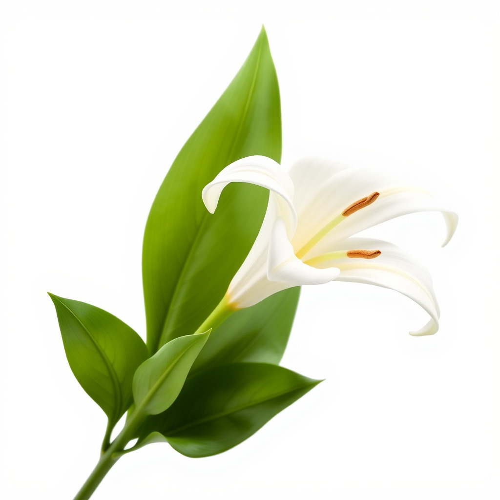 Longiflorum Lily Elegant Petals model pack Low-poly 3D model_3