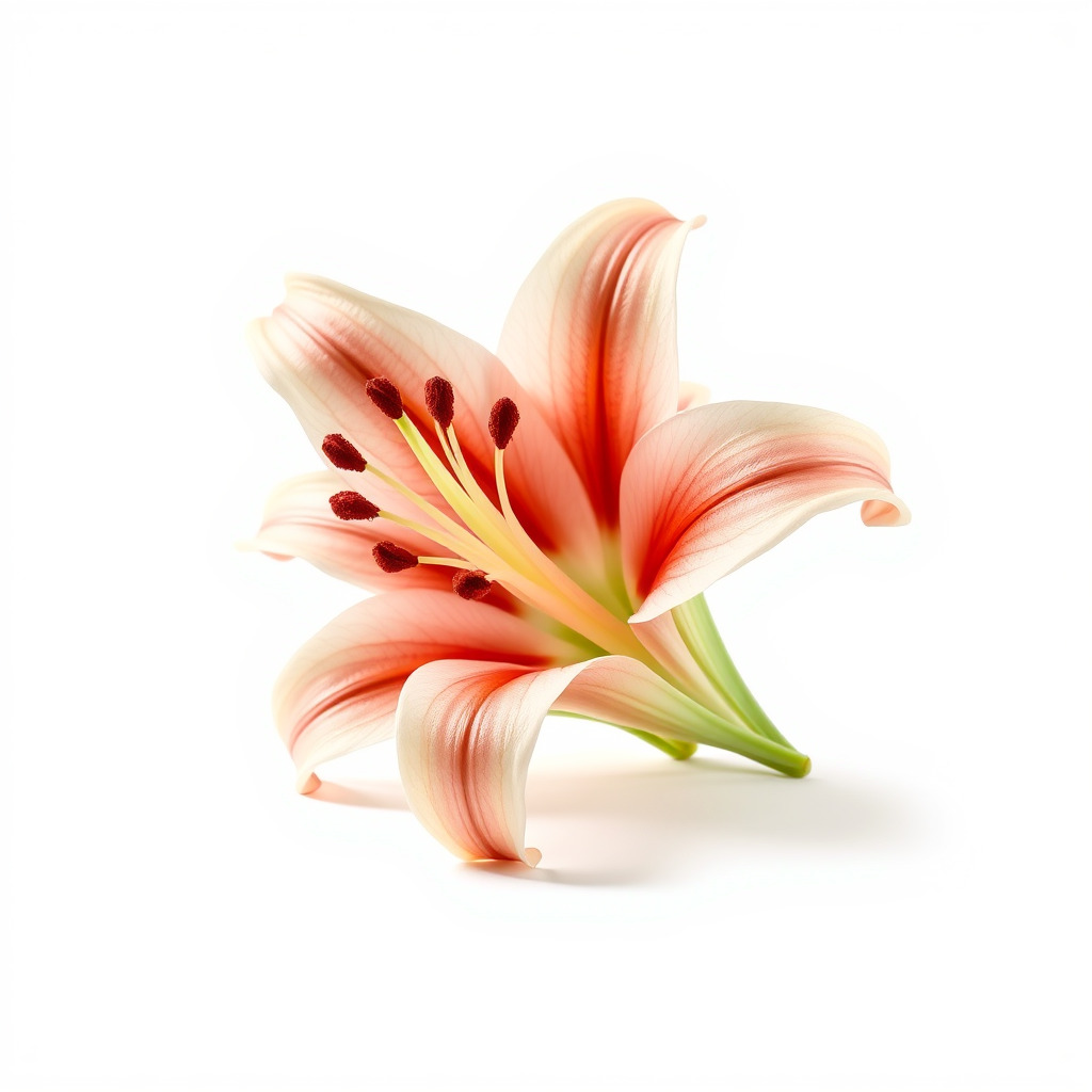 Lily Flower with Detailed Petals Model Pack Low-poly 3D model_4
