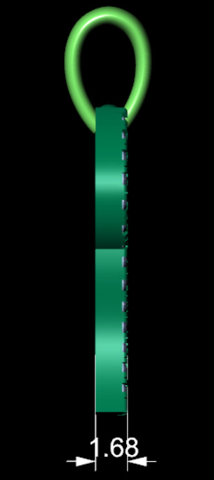 PENDANT MN-01 OPEN CAT 3D print model_2