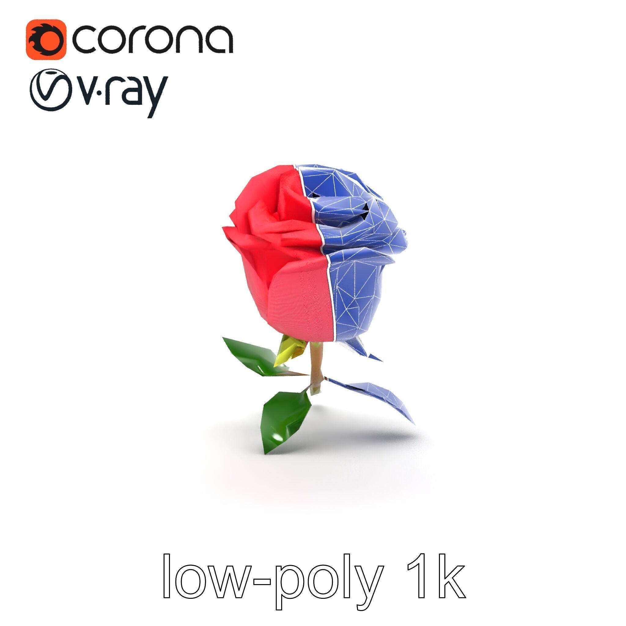 Miniature Rose Flower Model Pack for Stunning Environmental D... Low-poly 3D model_20