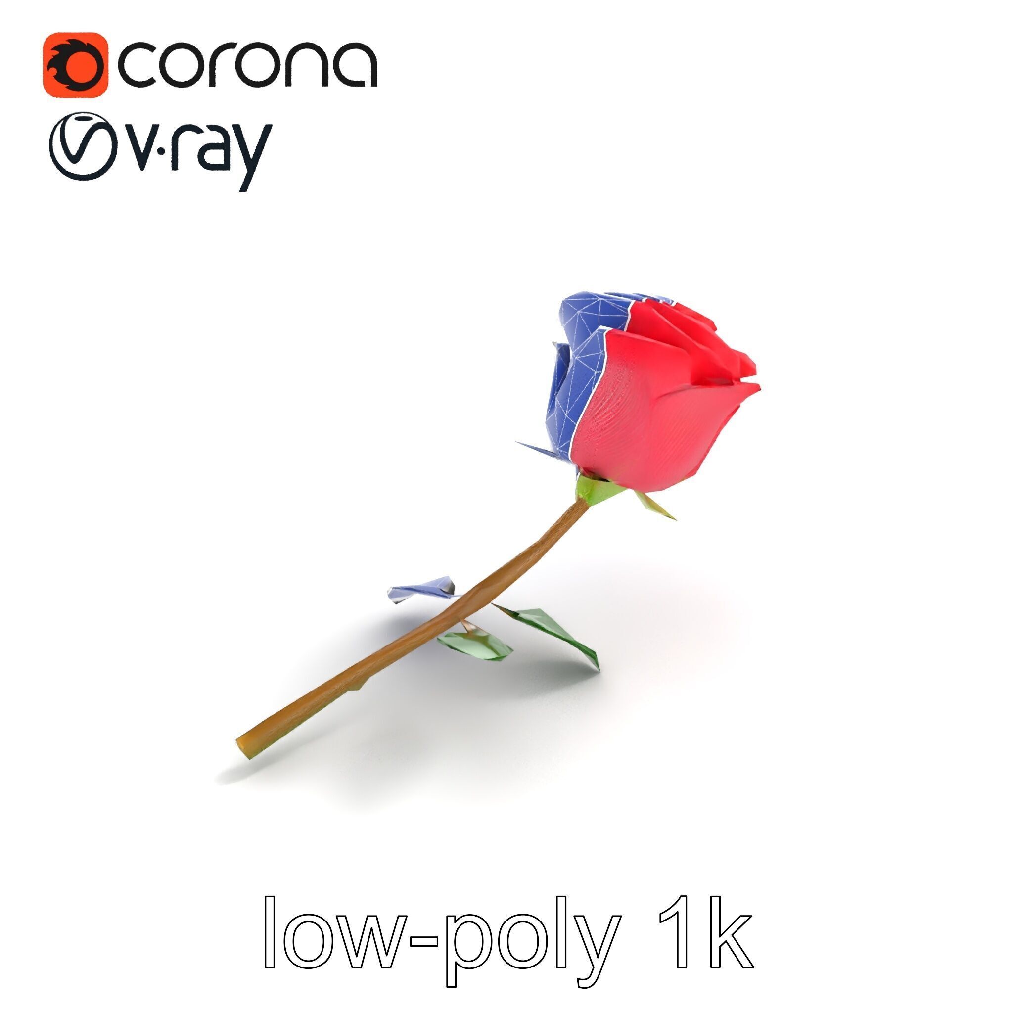 Miniature Rose Flower Model Pack for Stunning Environmental D... Low-poly 3D model_13