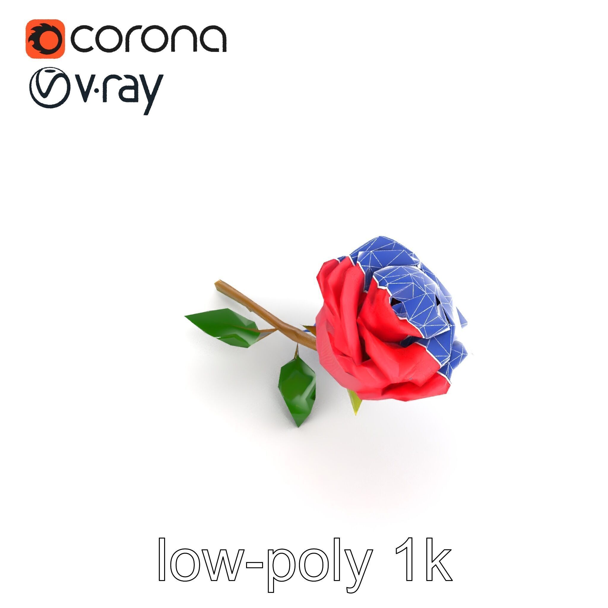 Miniature Rose Flower Model Pack for Stunning Environmental D... Low-poly 3D model_28
