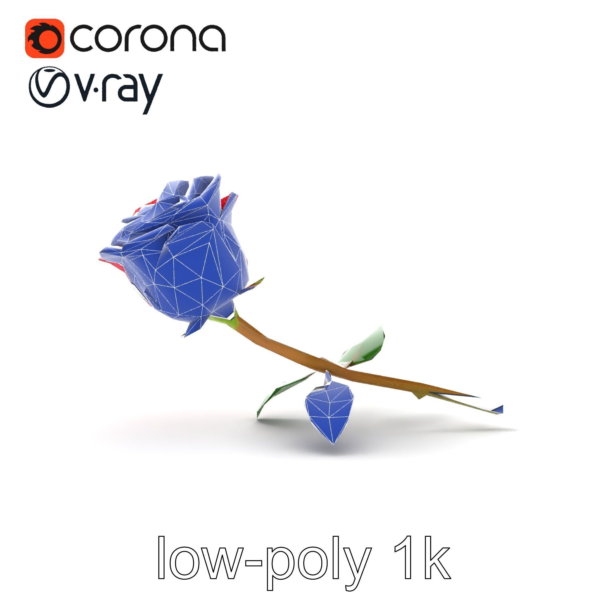 Miniature Rose Flower Model Pack for Stunning Environmental D... Low-poly 3D model_17