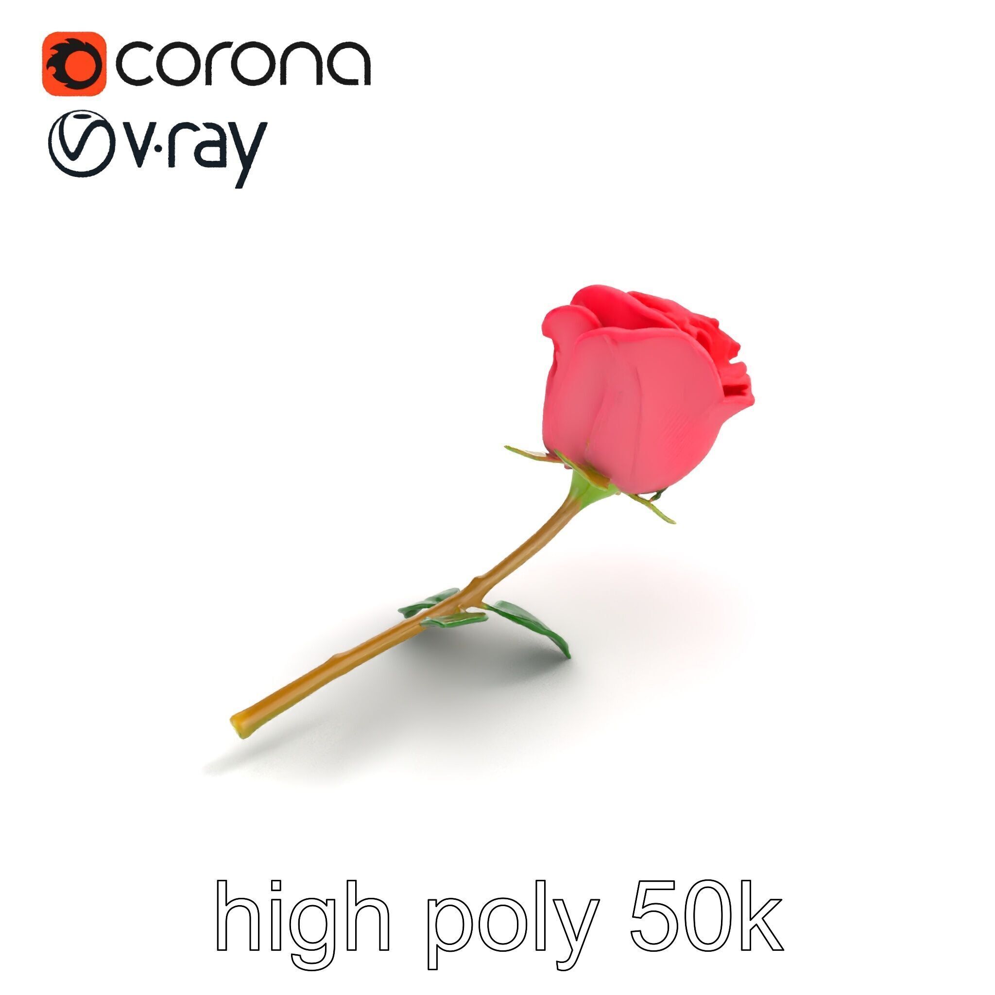 Miniature Rose Flower Model Pack for Stunning Environmental D... Low-poly 3D model_15