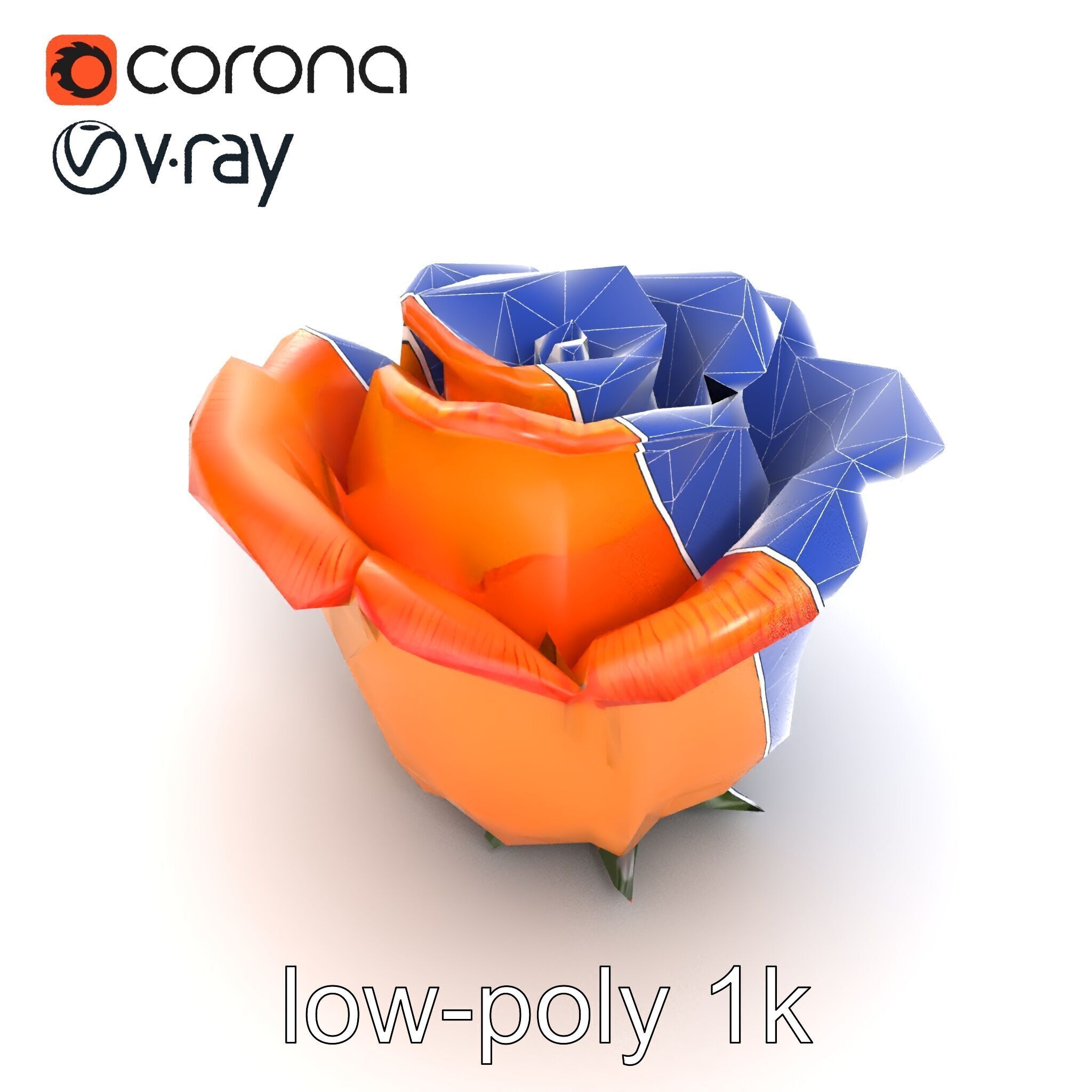 Rose Variety Beauty Blossoms model pack Low-poly 3D model_12