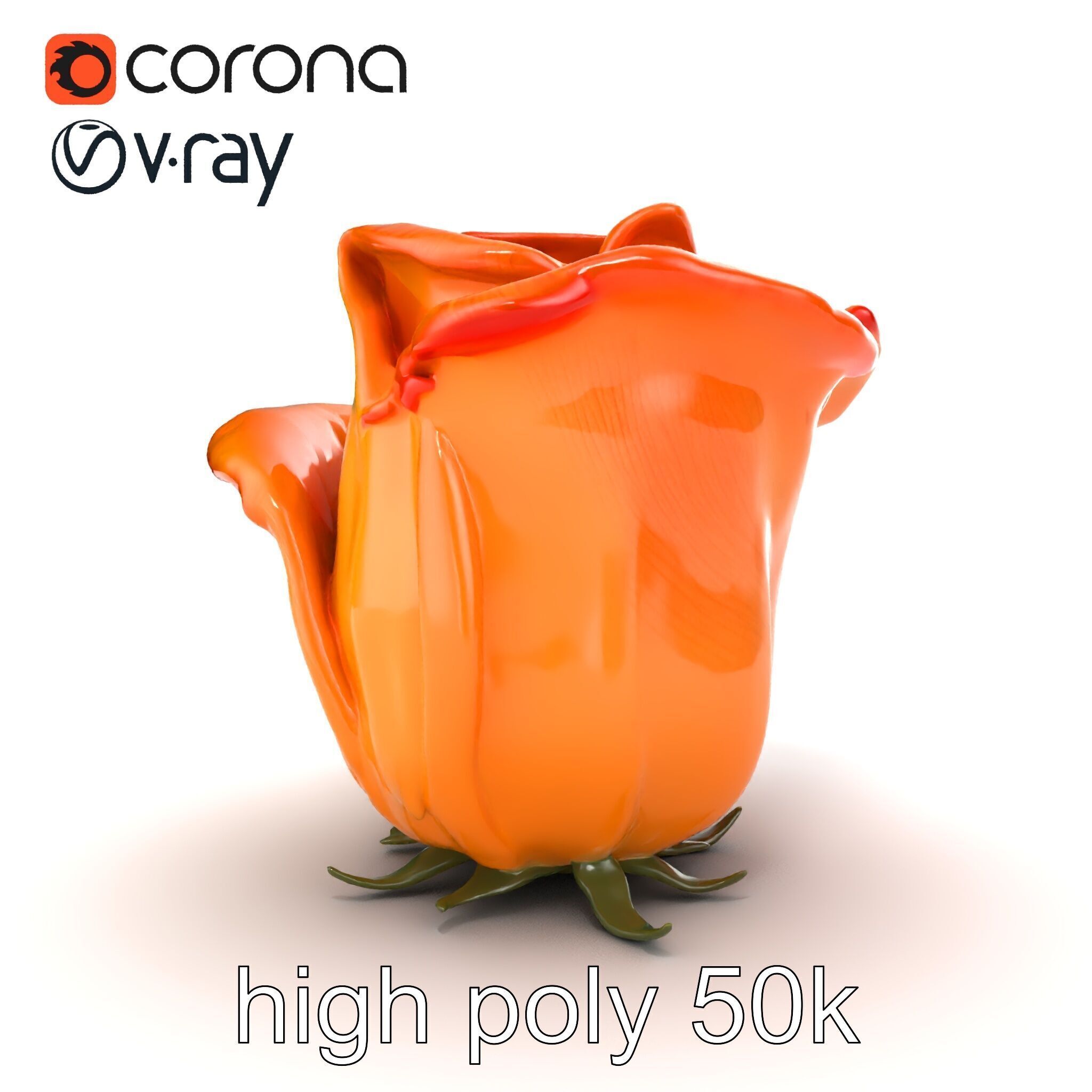 Rose Variety Beauty Blossoms model pack Low-poly 3D model_14