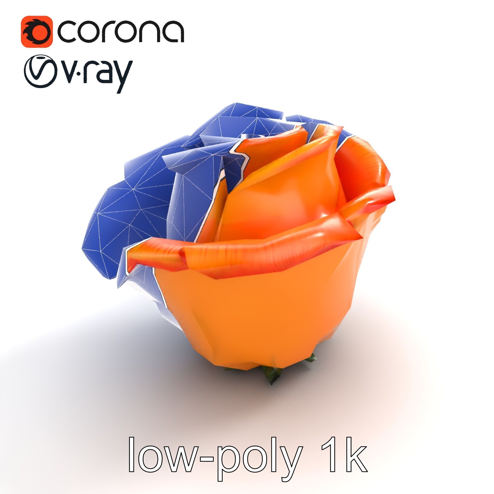 Rose Variety Beauty Blossoms model pack Low-poly 3D model_24