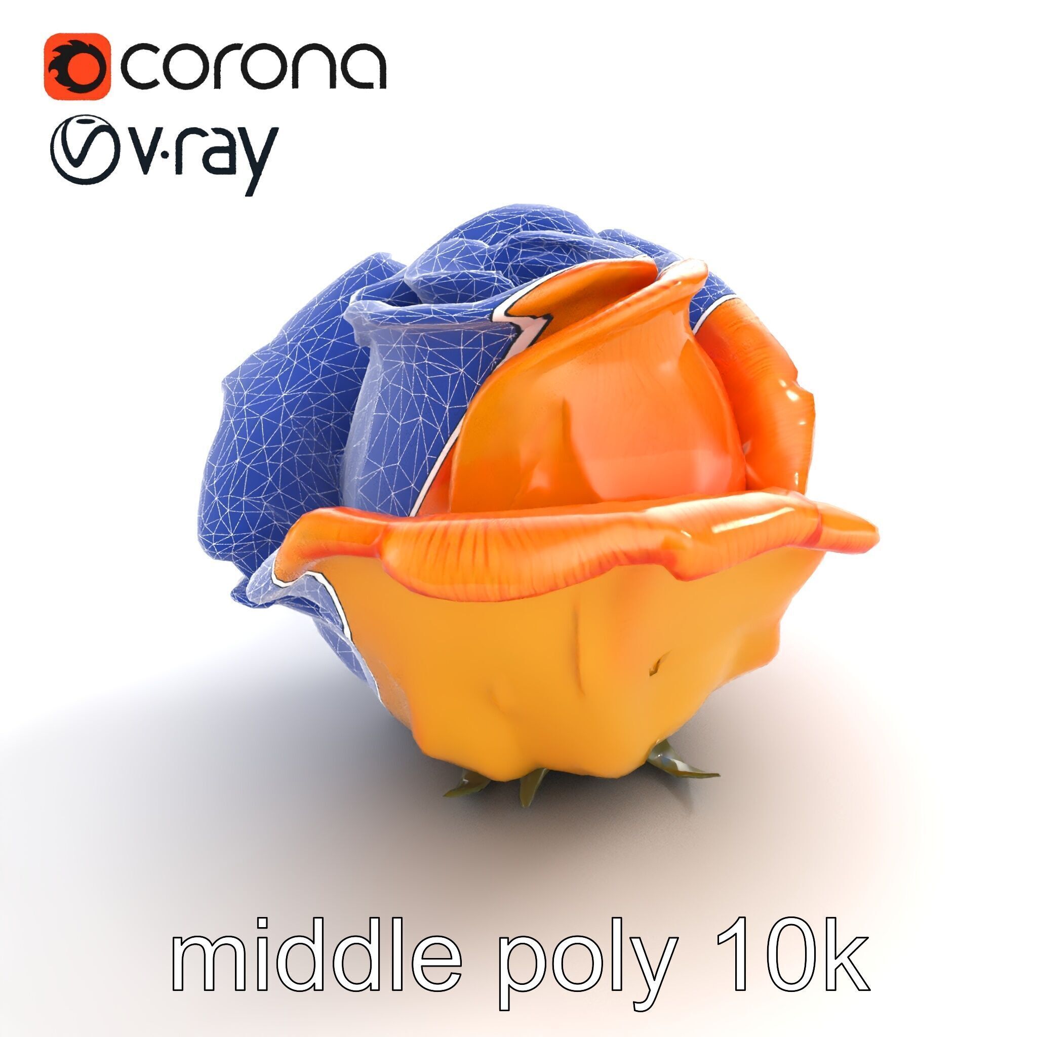 Rose Variety Beauty Blossoms model pack Low-poly 3D model_15