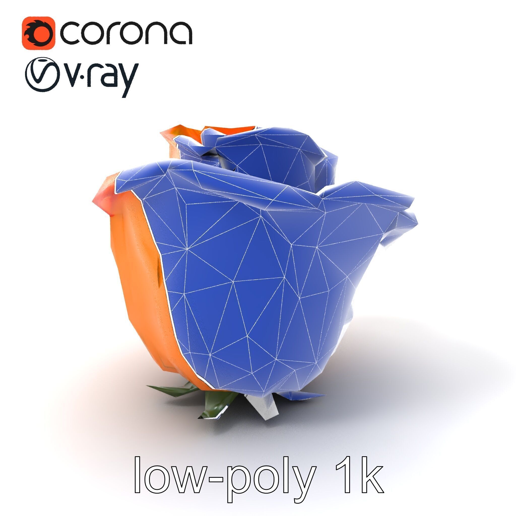 Rose Variety Beauty Blossoms model pack Low-poly 3D model_6