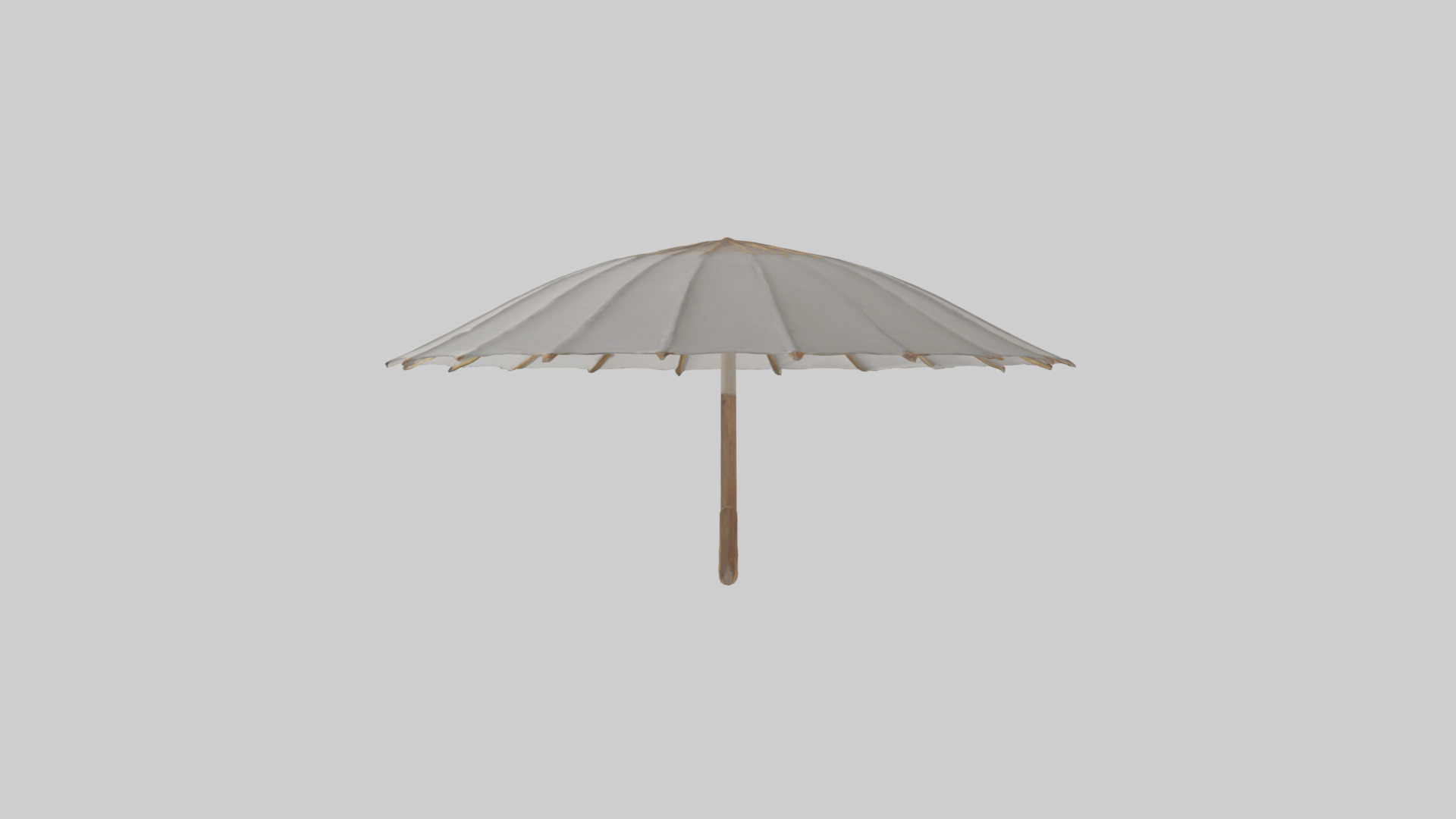 Parasol model Low-poly 3D model_12