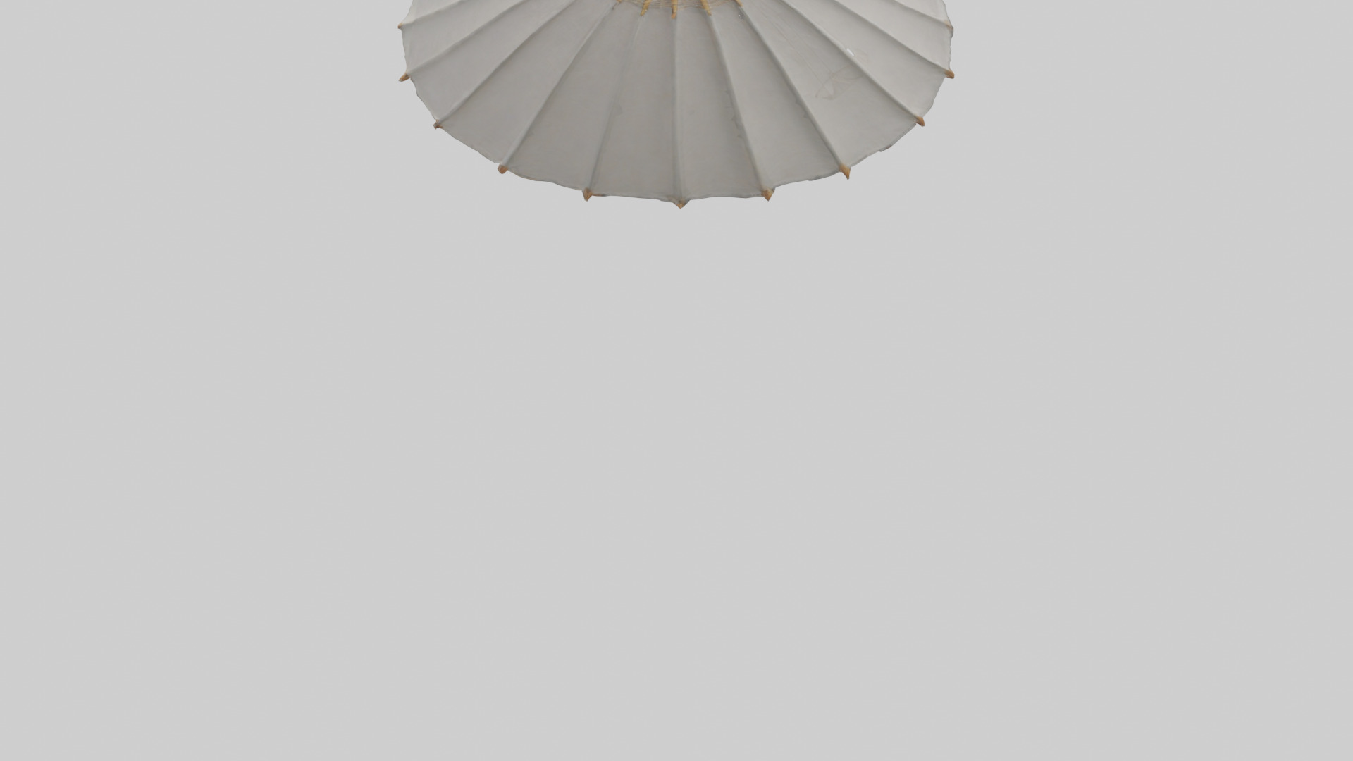 Parasol model Low-poly 3D model_3
