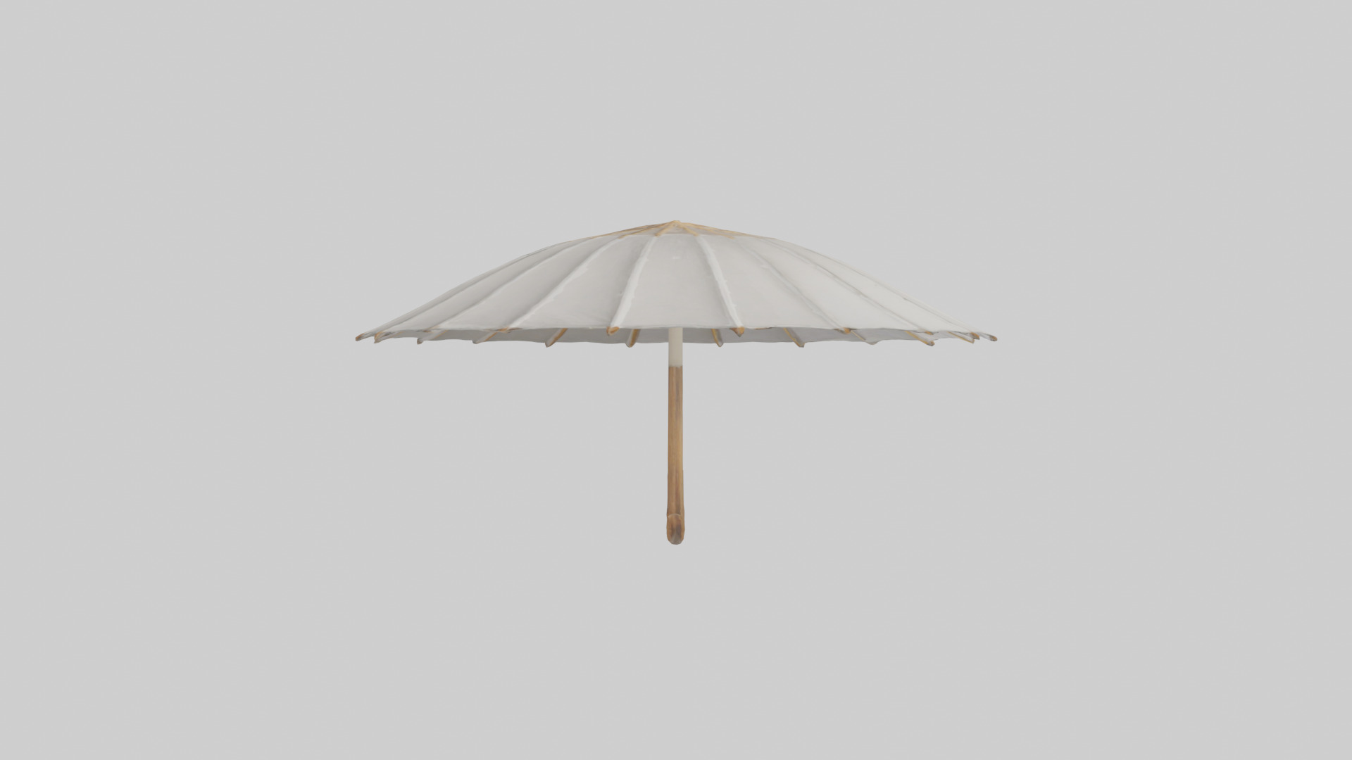 Parasol model Low-poly 3D model_13