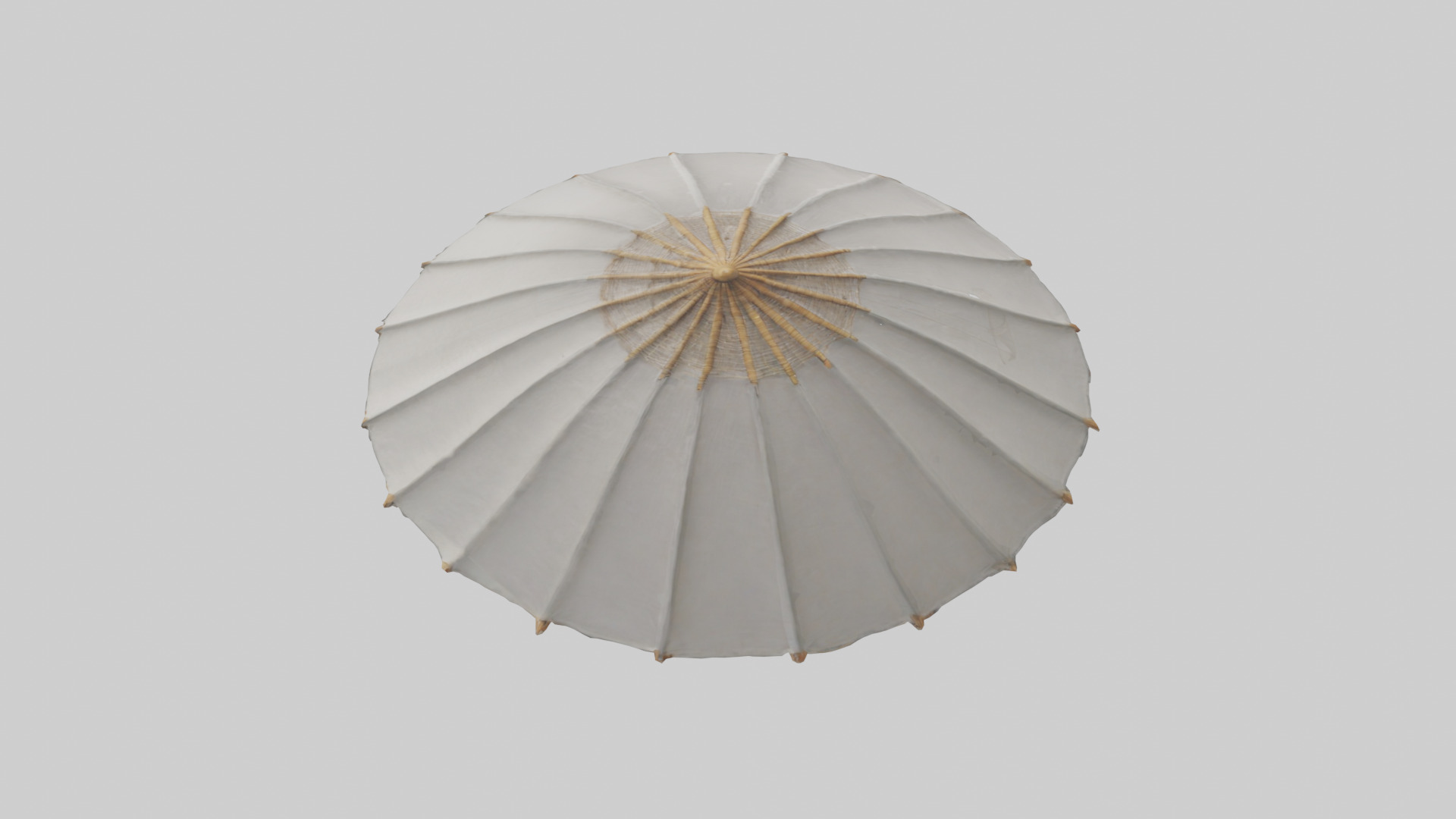 Parasol model Low-poly 3D model_17