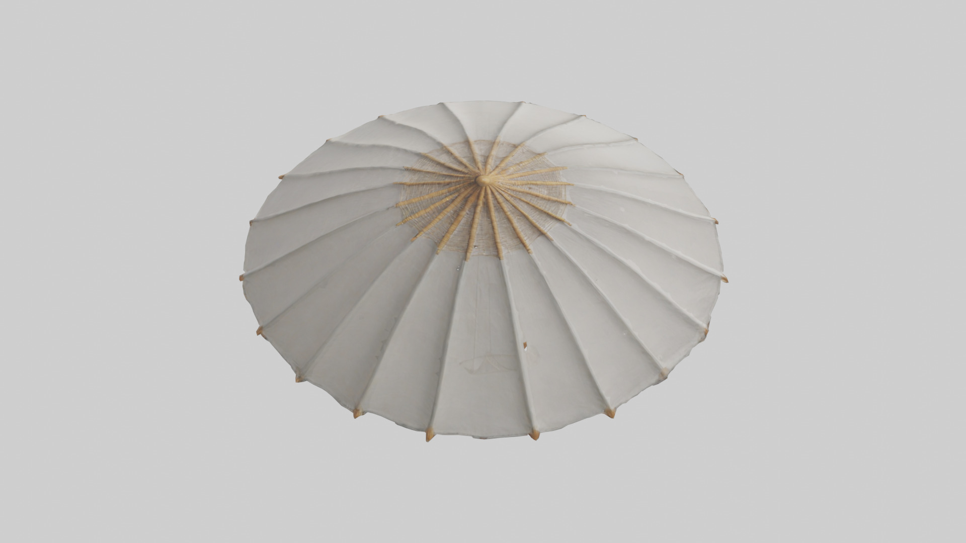 Parasol model Low-poly 3D model_15