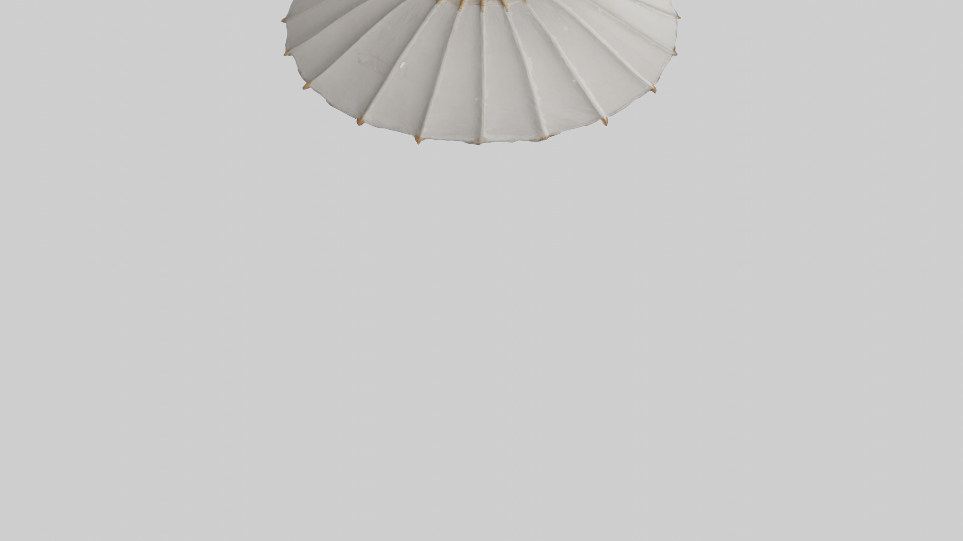 Parasol model Low-poly 3D model_4