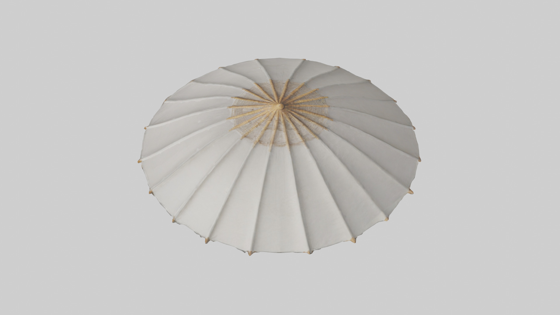 Parasol model Low-poly 3D model_16