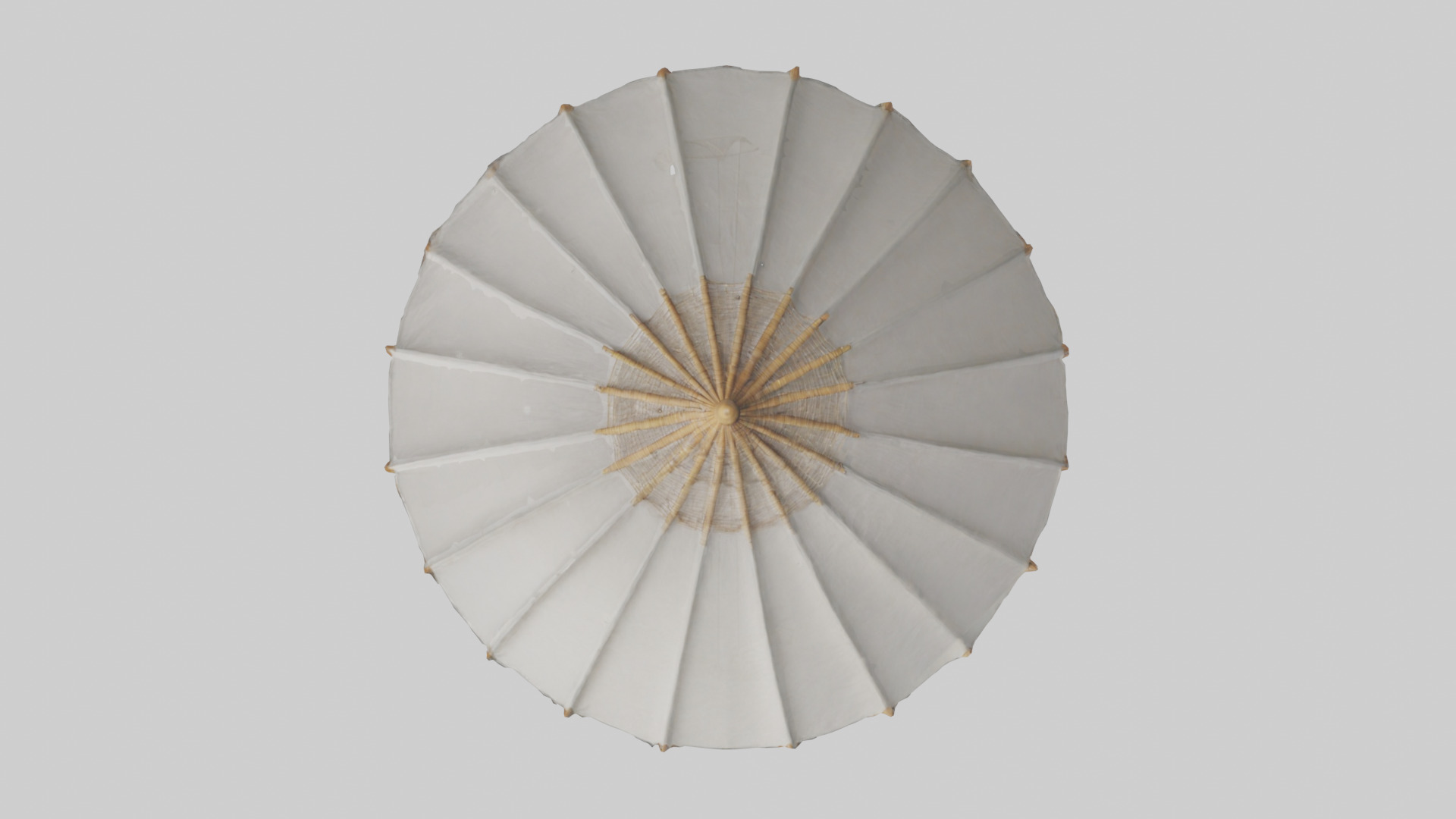 Parasol model Low-poly 3D model_14