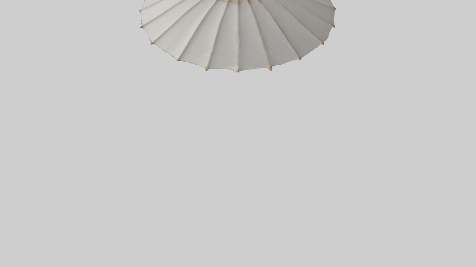 Parasol model Low-poly 3D model_5