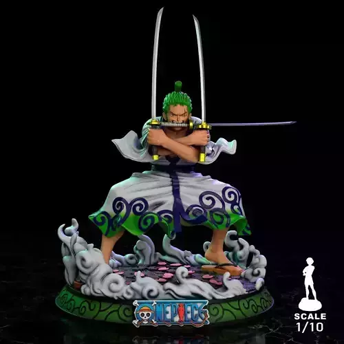 Zorojuro One Piece print model  -  High-Quality STL Files