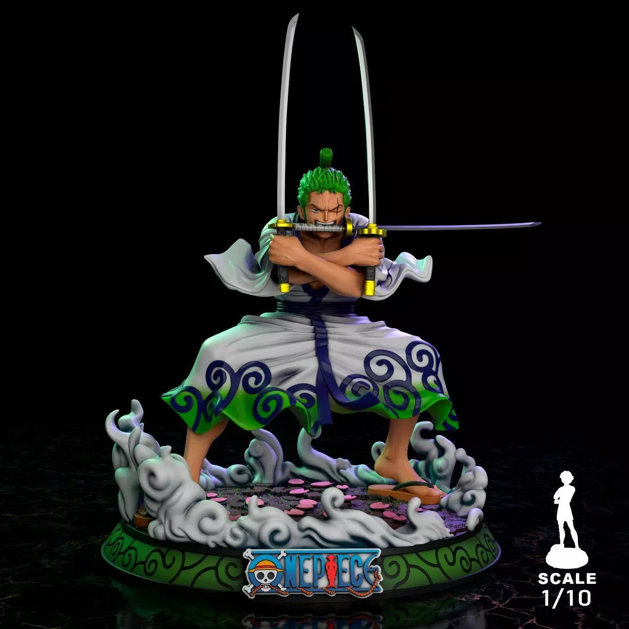Zorojuro One Piece print model  -  High-Quality STL Files 3D print model_0