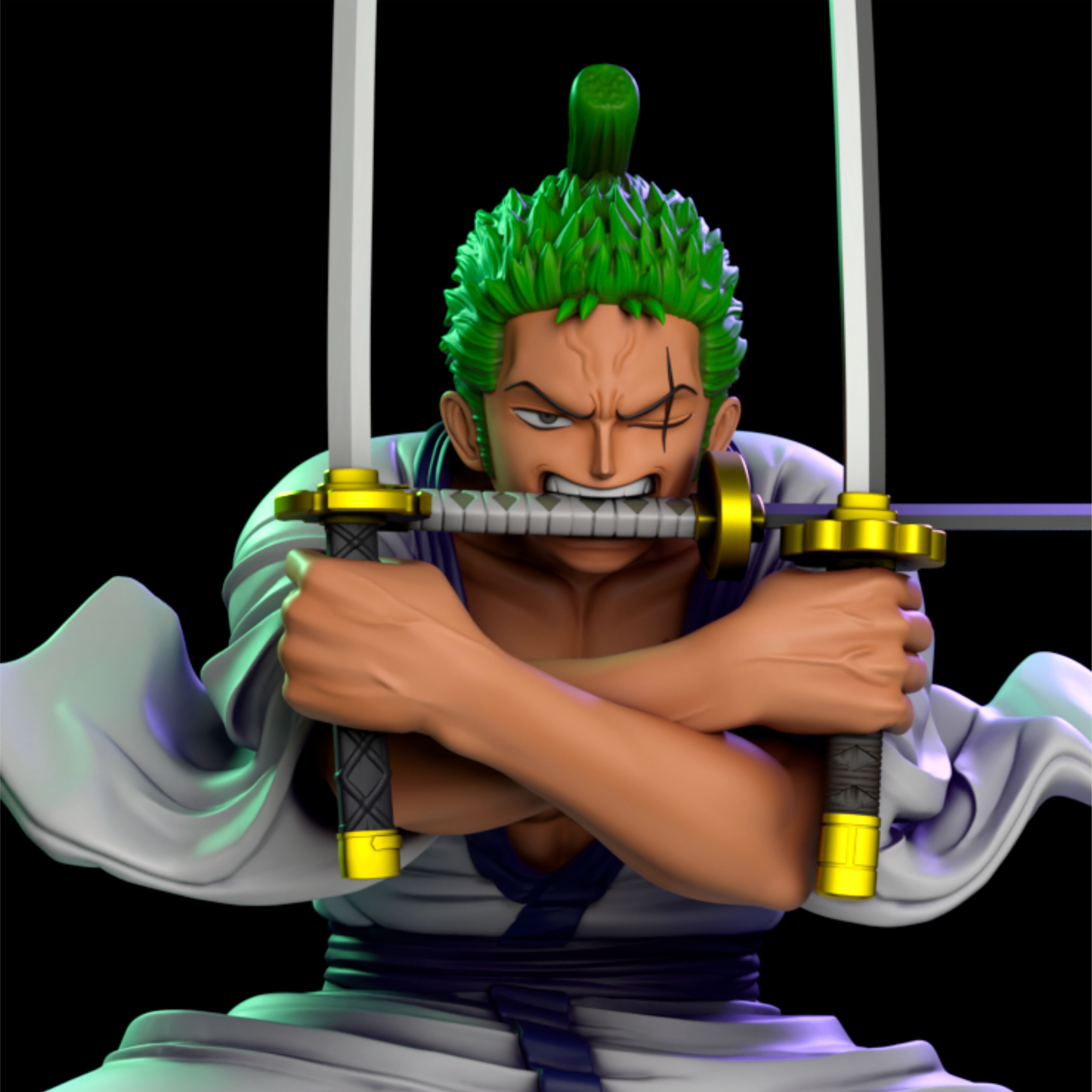 Zorojuro One Piece print model  -  High-Quality STL Files 3D print model_2