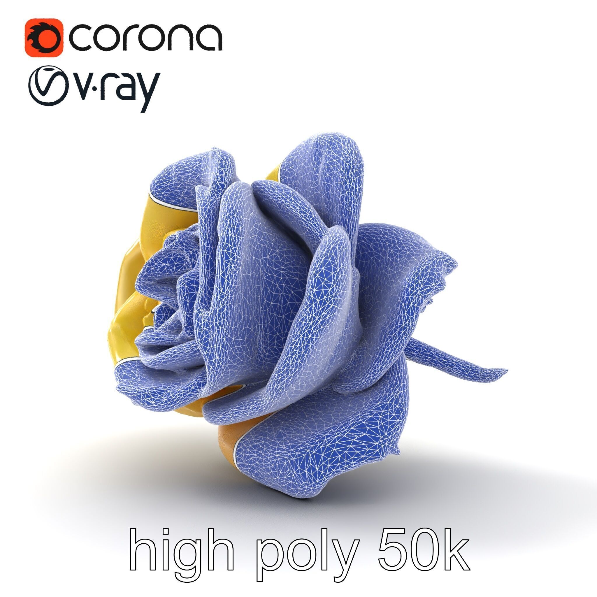 Realistic Rose Flower 3D model pack Low-poly 3D model_22