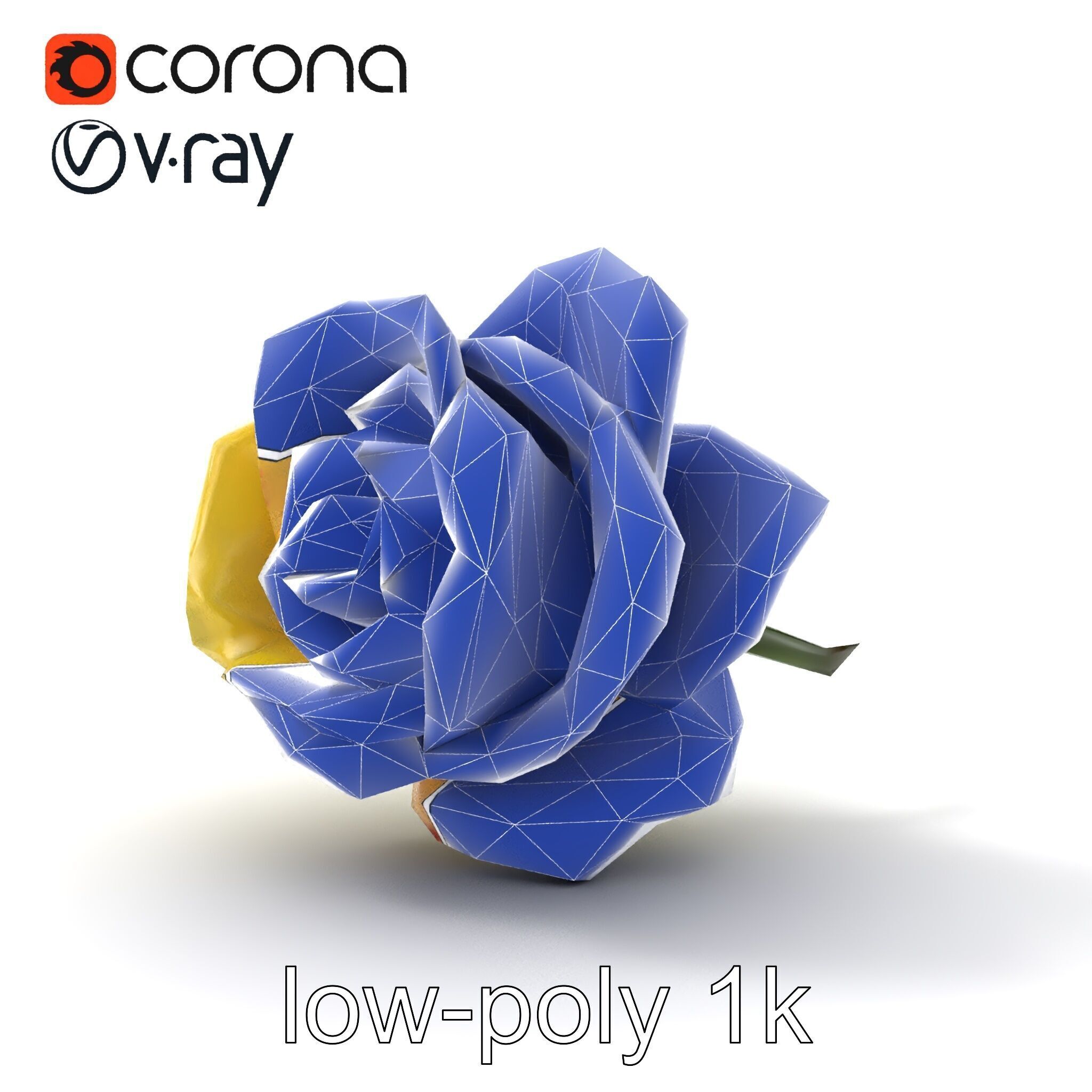 Realistic Rose Flower 3D model pack Low-poly 3D model_12