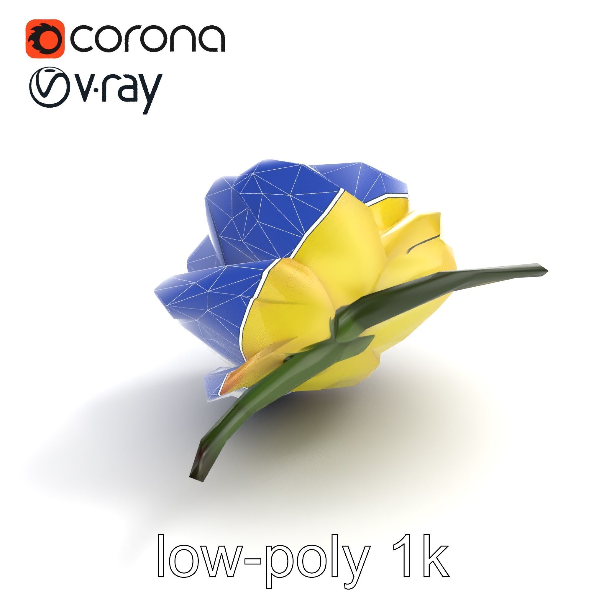 Realistic Rose Flower 3D model pack Low-poly 3D model_11