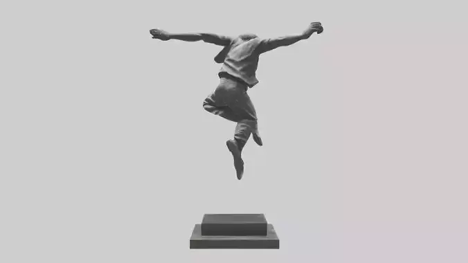 Parkour Jump statue model