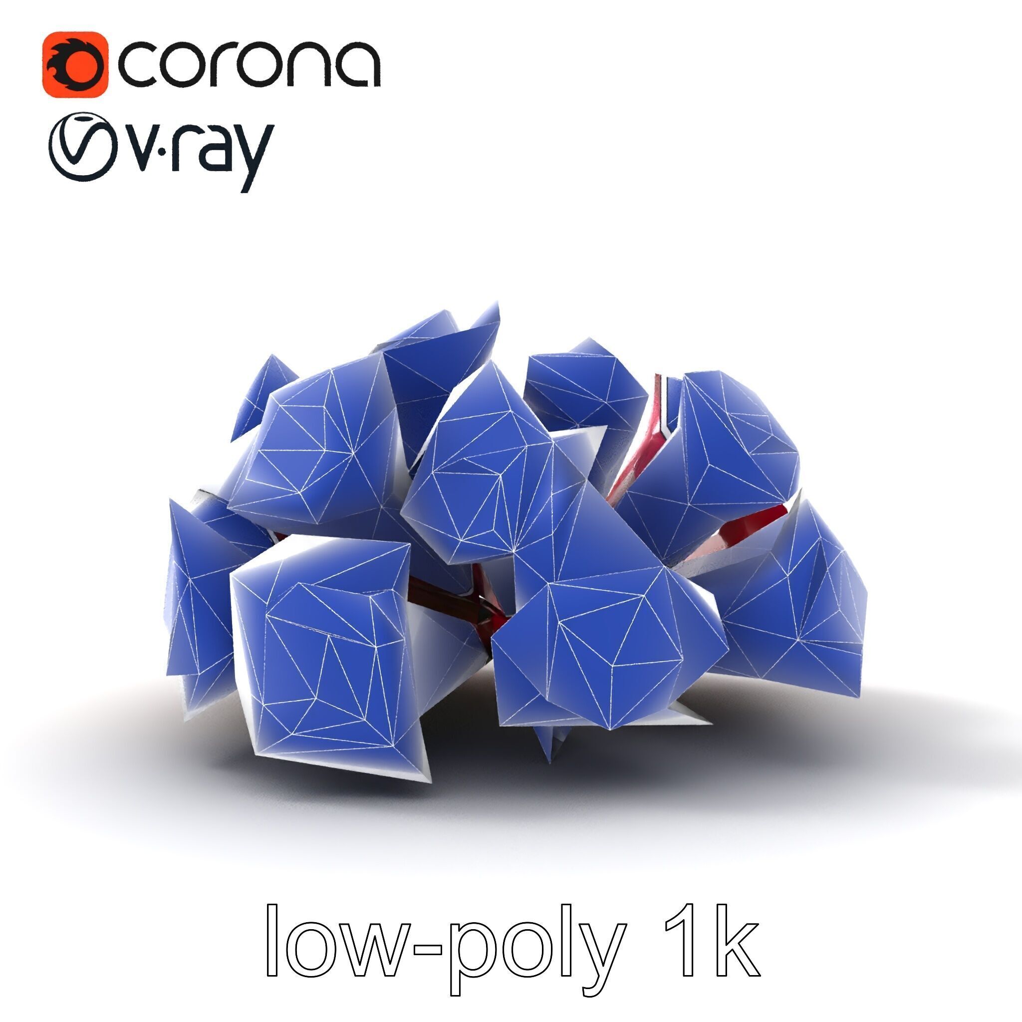 Realistic Rose Collection model pack Low-poly 3D model_29