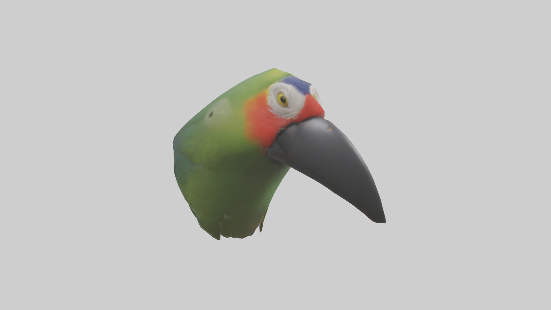 Parrot Beak Model Low-poly 3D model_1