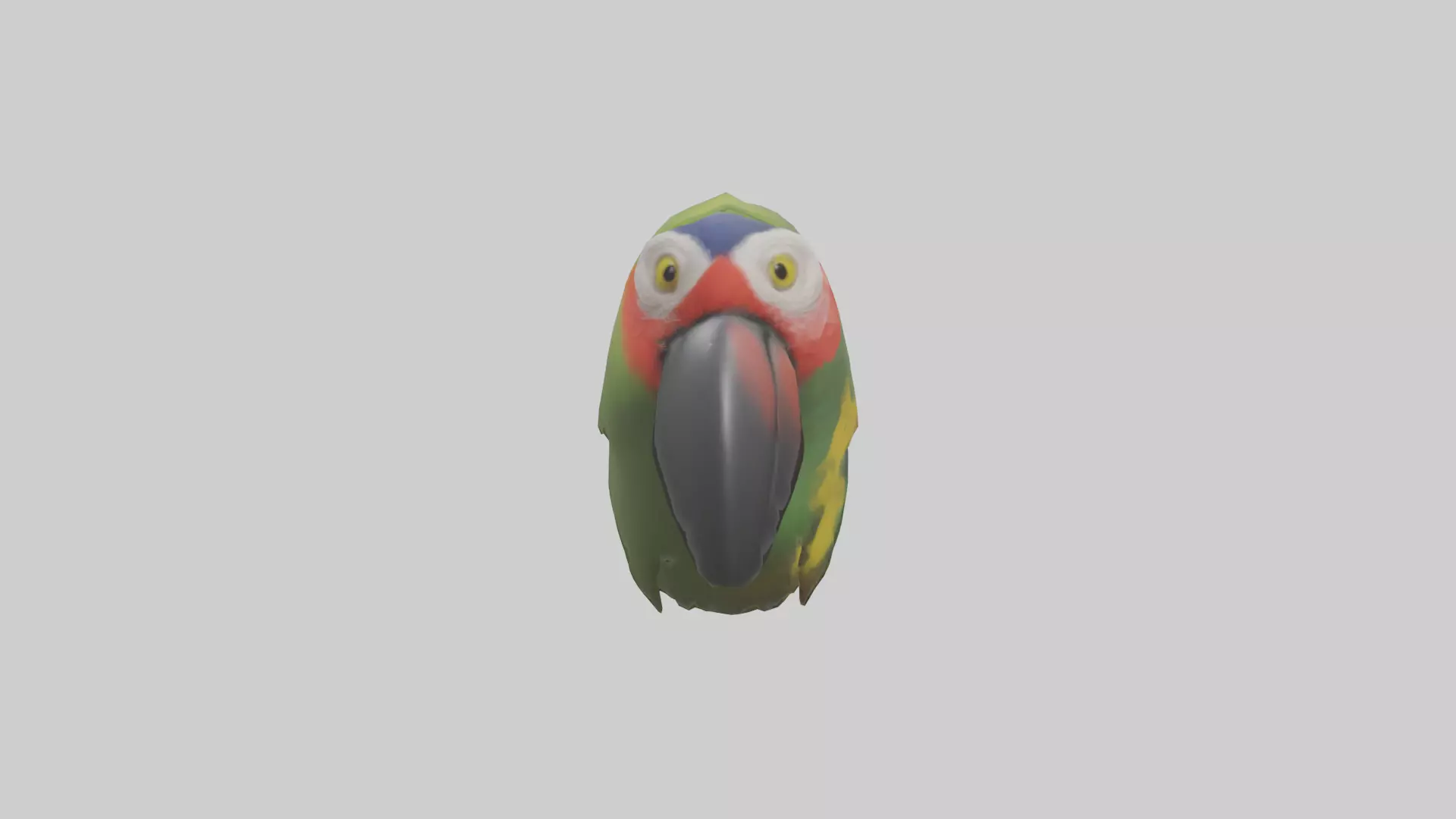 Parrot Beak Model Low-poly 3D model_0