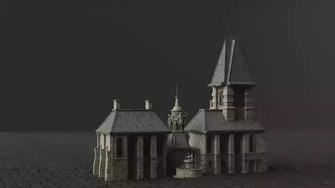 Dark Fantasy House - MDD 3D model
