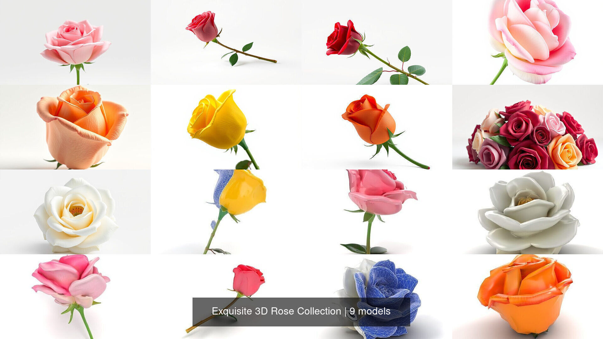 Exquisite 3D Rose Collection _8
