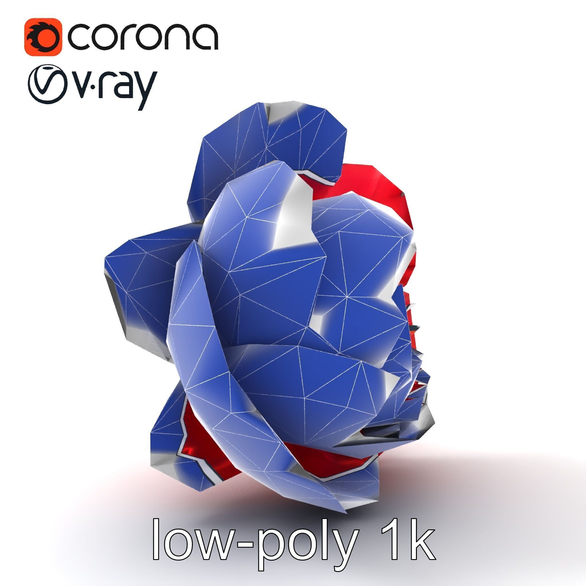 Red Peony Flower 3D Model Pack with Vivid Textures Low-poly 3D model_22