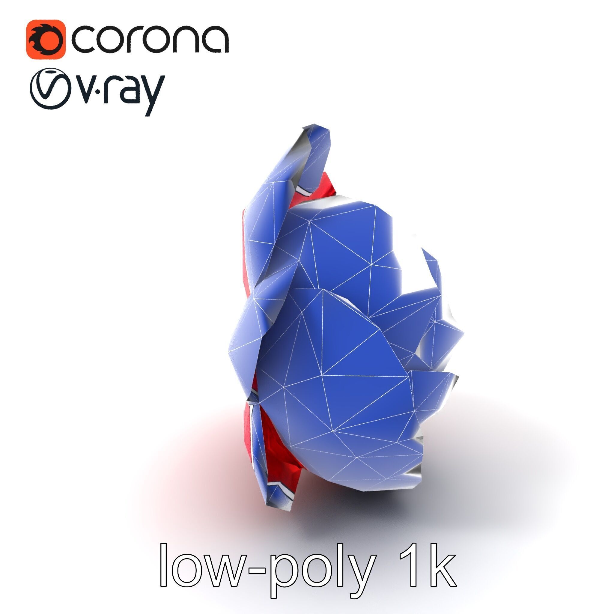 Red Peony Flower 3D Model Pack with Vivid Textures Low-poly 3D model_7